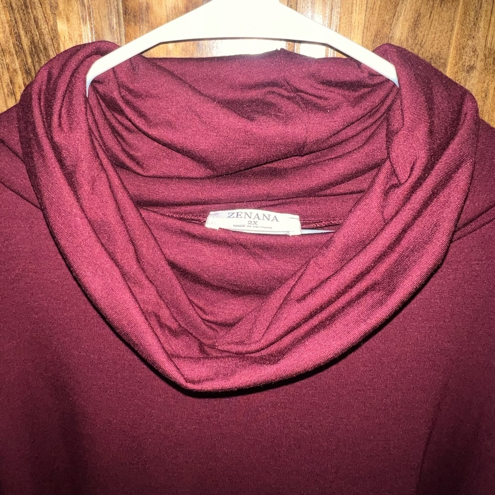 Zenana deep wipe tunic